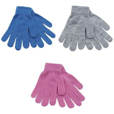 Kids gloves Pack of 3 magic gloves Winter Warm gloves grey blue pink glove GL913 - 164478449839