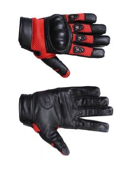 MotorCross- Leather Motorcycle MOTORBIKE Racing Protective Leather Gloves RP£45