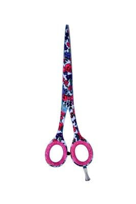 Multi Flower design Hairdressing Salon Hair Shear Cutting Sharp Scissor 5.5