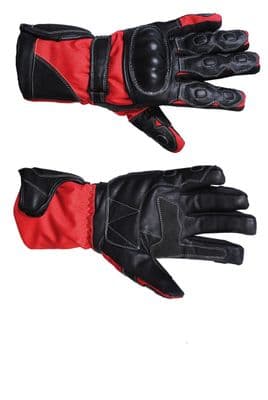 Real Leather Waterproof Motorcycle MOTORBIKE Racing Protective Leather Gloves