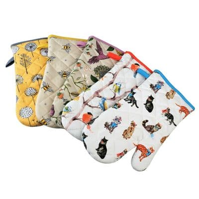 Single Oven Gloves Gauntlet Cooking Pot Holder Heat Resistant Mitt Mittens Funny