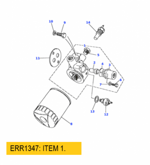 Land Rover     :     ERR1347. Adapter for Screw Oil Filter. OE.