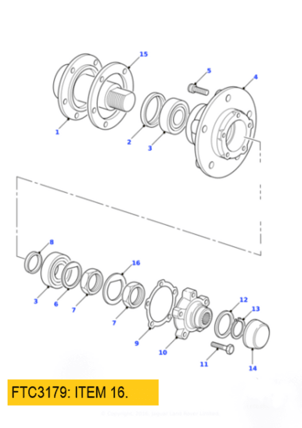 Land Rover     :     FTC3179. Lock Washer. OE.