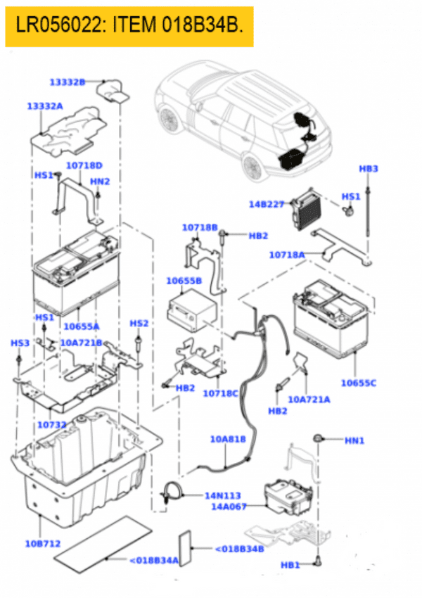 Land Rover     :    LR056022. Rubber Insulator. OE.