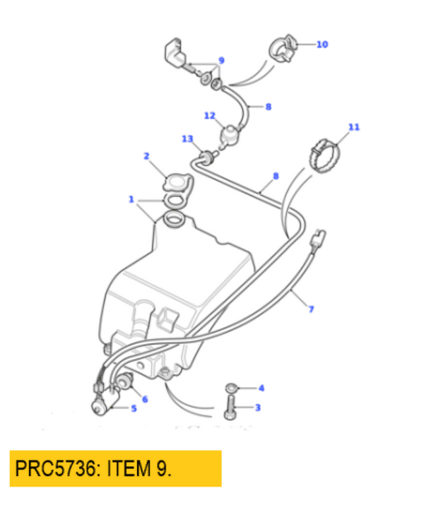Land Rover     :     PRC5736. Washer Jet - Twin Type. OE.