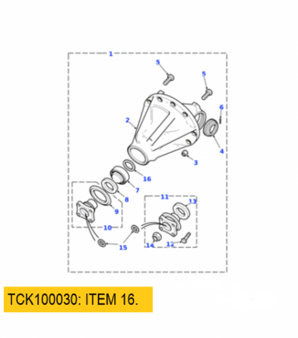 Land Rover     :     TCK100030. Spacer. OE.