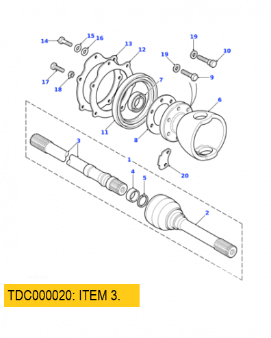 Land Rover     :     TOF100020. Spacer Ring 15.3 mm Red. OE.