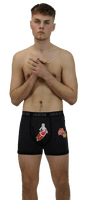 Naught print novelty  Cotton Boxers Mens 6 Pack