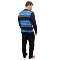 Crest Black | Blue Stripe Pyjamas