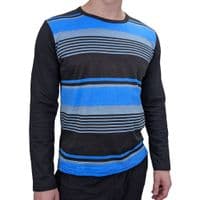Crest Black | Blue Stripe Pyjamas