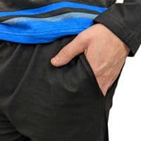 Crest Black | Blue Stripe Pyjamas