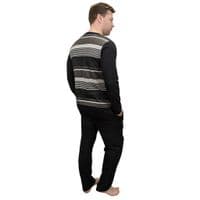 Crest Black | Grey Stripe Pyjamas