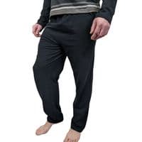 Crest Black | Grey Stripe Pyjamas