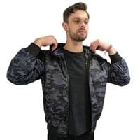 Men's Camo Coat - Waterproof Bomber Jacket - Hunter WR
