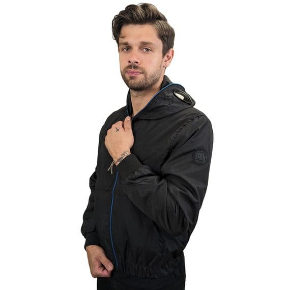 Mens Goggle Jacket - Lightweight Black/Blue KillJoy Jacket