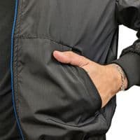 Mens Goggle Jacket - Lightweight Black/Blue KillJoy Jacket