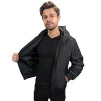 Mens Goggle Jacket - Lightweight Black/Blue KillJoy Jacket