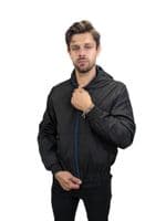 Mens Goggle Jacket - Lightweight Black/Blue KillJoy Jacket