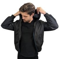Mens Goggle Jacket - Lightweight Black/Blue KillJoy Jacket