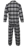 Mens Tartan Pyjama Set | Grey | Warm, Soft, Brushed Cotton