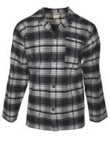 Mens Tartan Pyjama Set | Grey | Warm, Soft, Brushed Cotton