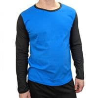 Mens Pyjama Set | 2-Tone Black & Blue | Long Sleeve | Location Clothing