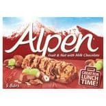 Alpen Fruit & Nut With Chocolate Cereal Bar 5 x 29g