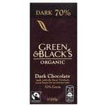 Green & Blacks Organic 70% Dark Chocolate Bar 100g