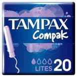 Tampax Compak Lites Tampons Applicator 20 Pack