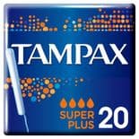 Tampax Super Plus Tampons Applicator 20 Pack