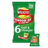 Walkers Salt & Vinegar Crisps 6 x 25g