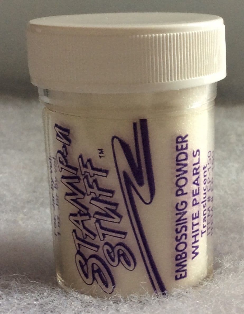 Embossing Powder White Pearls