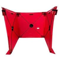 Clearance - 3 sided speed tent screen - 5.4m(l) x 1.8m(h) - Red