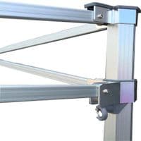 3m x 3m Pop up Gazebo Marquee - Aluminium Hex 40 Frame