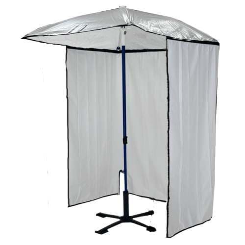 4.5ft Ripstop Square Work Umbrella with detachable curtain