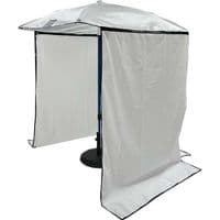 Clearance Product - 4ft Square Umbrella with Curtain