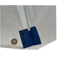 8ft PVC Ripstop Work Umbrella with Curtain