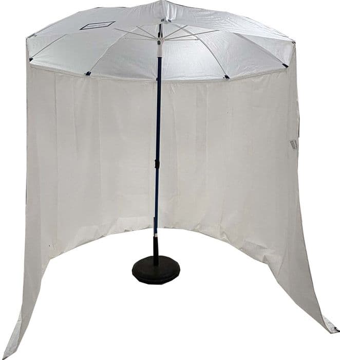 8ft PVC Ripstop Work Umbrella with Curtain