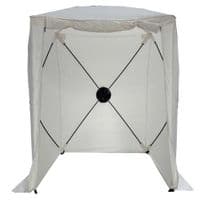 Economy Tent White with 2 zip front door - 1.5m x 1.5m x 2.0m