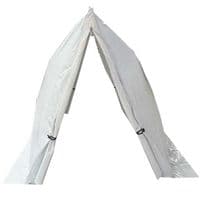 Sheerspeed Shelters - Ex-Demonstration - White Light Reduction PVC Triangle Tent - 1.5m x  1.5m
