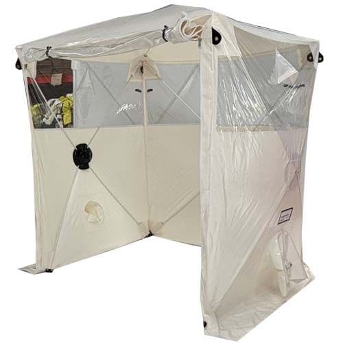 Ex-Demonstration - White PVC Panoramic Speed Tent - 1.5m(l) x 1.9m(w)