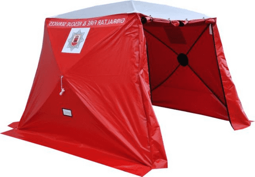 Medical / Emergency Services Work Tent - PVC Solid Colour / Translucent Roof