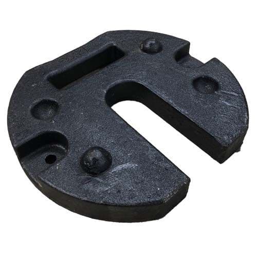 Pair of Metal Disc Ground Weights 12kg each - Gazebo, Marquee, Concertina