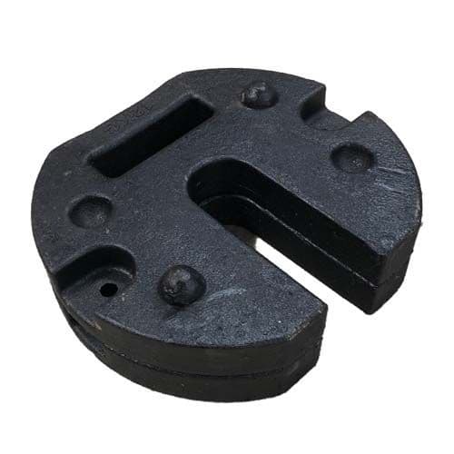 Pair of Metal Disc Ground Weights 12kg each