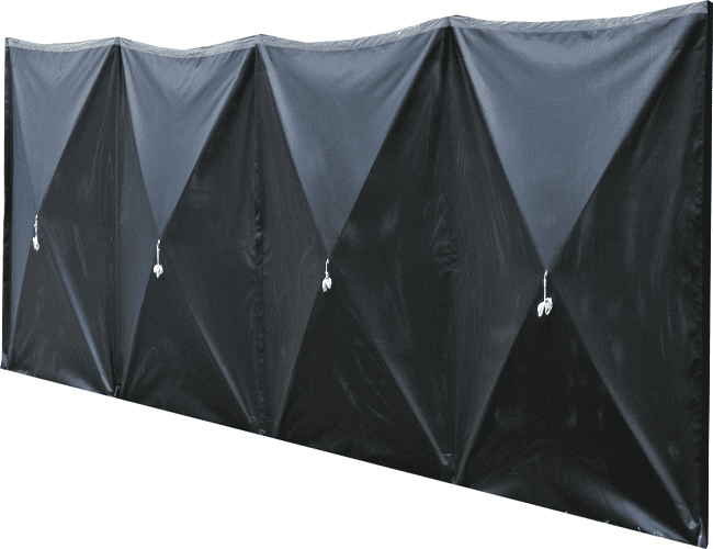 Premium Fire Service Incident Screening - Black Mesh