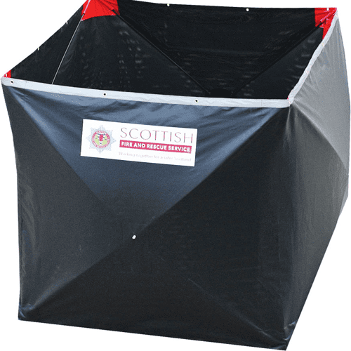 Premium Fire Service Incident Screening - Black Mesh