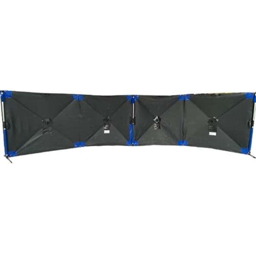 Premium Police Barrier Screening - Black Mesh