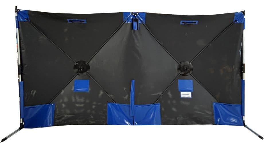 Premium Police Barrier Screening - Black Mesh