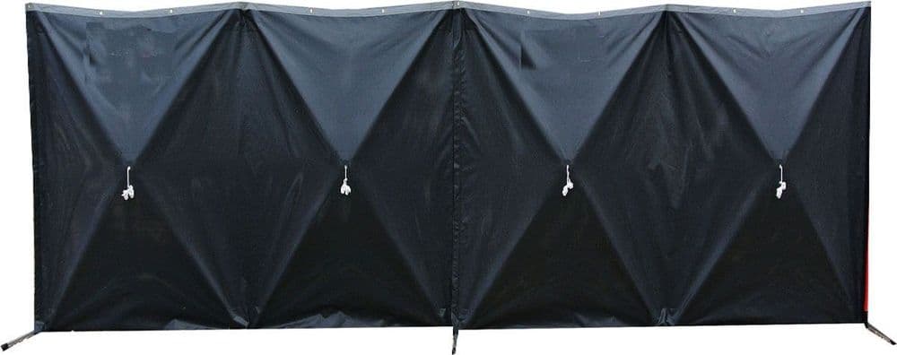 Premium Police Barrier Screening - Black Mesh