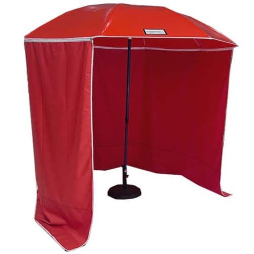 PVC Ripstop Work Umbrella with detachable curtain - complete colour